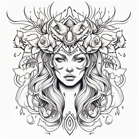 Printable Outline Tattoo Stencil Designs Printable Paper Crafts