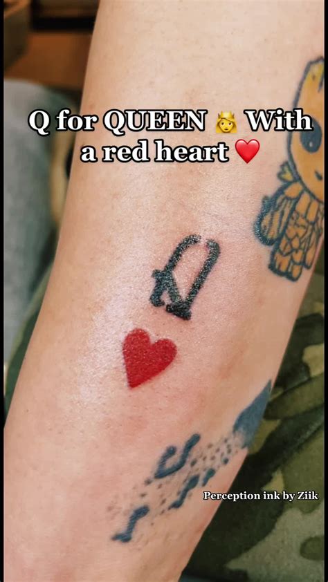 Queen Heart Tattoos Queen Of Hearts Tattoos