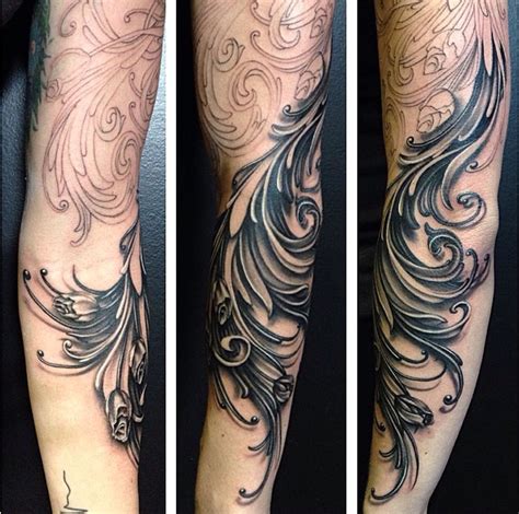 Red Filigree Tattoos Red Filigree Tattoos