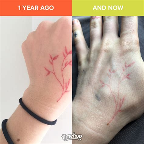 Red Tattoo Ink Fade Red Tattoo Ink Fade