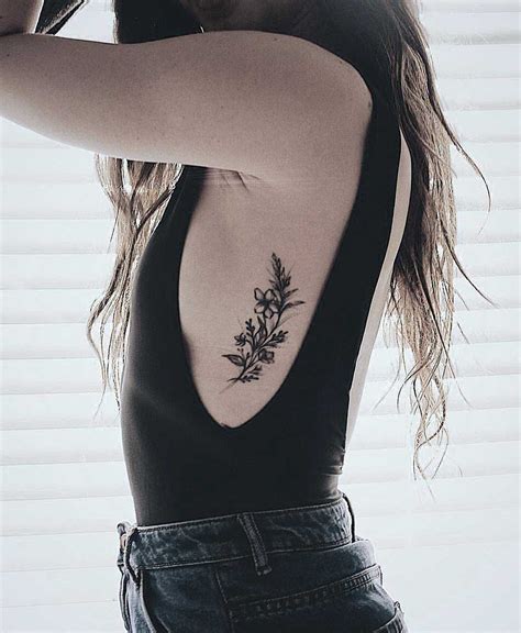 Rib Side Tattoos Female At Hazel Phillips Blog
