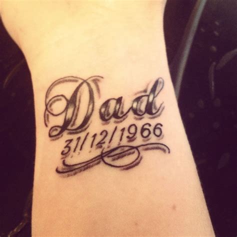 Rip Dad Tattoos On Wrist Tattoo Style Trends