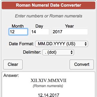 Roman Numeral Birthday Converter
