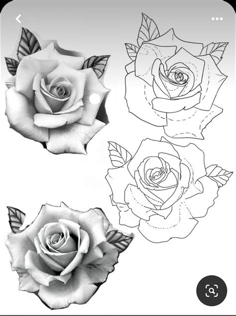 Rose Tattoo Stencil Rose Tattoo Stencil