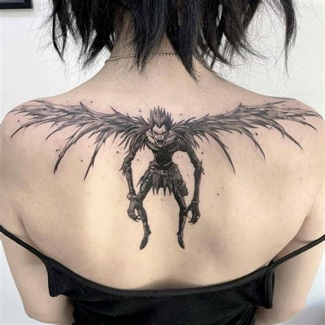 Ryuk Death Note Tattoo Watercolor Tattoo Design