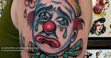 Sad Clown Tattoo By Imbusy666 At Bigtroubletattoo In San Diego California