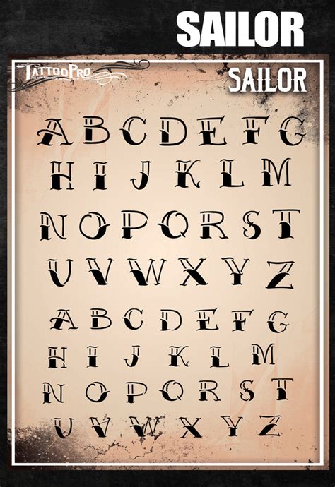 Sailor Tattoo Lettering Sailor Tattoo Script Sailor Tattoo Lettering Sailor Tattoo Script