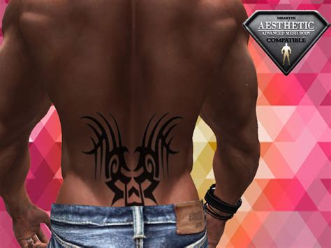 Second Life Marketplace Tribal Tattoo Lower Back 2