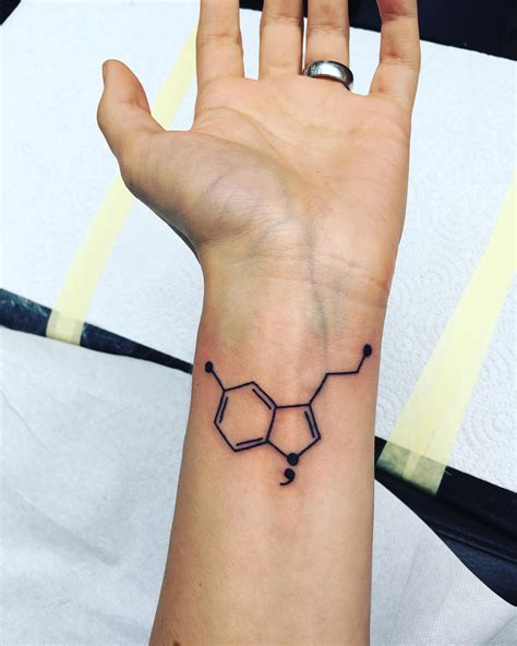 Serotonin Symbol Tattoos