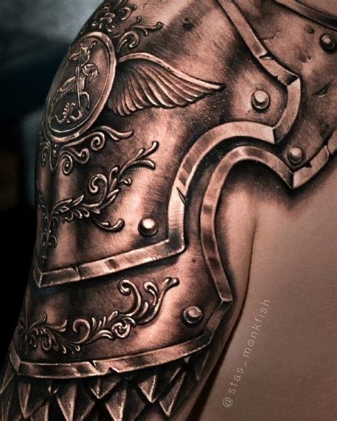 Shoulder Armour Tattoos