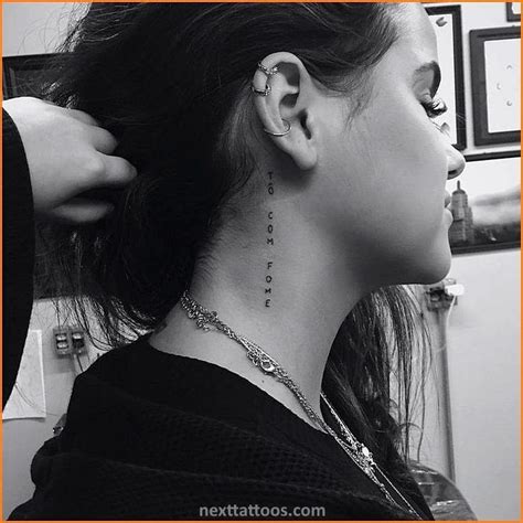 Side Neck Tattoo Designs Female