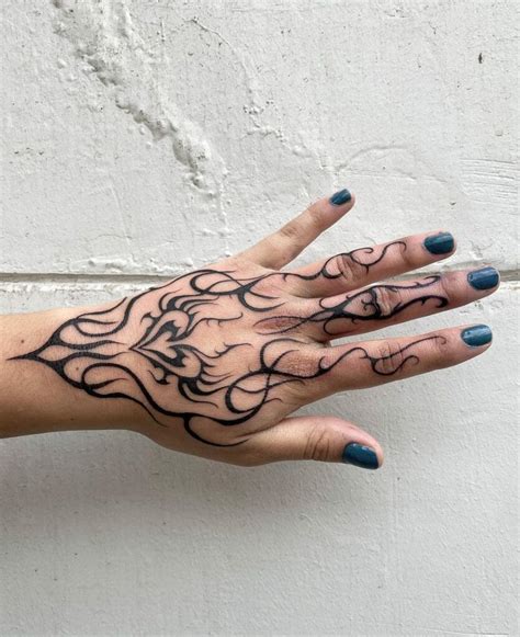 Simple Tribal Hand Tattoo Simple Tribal Hand Tattoo