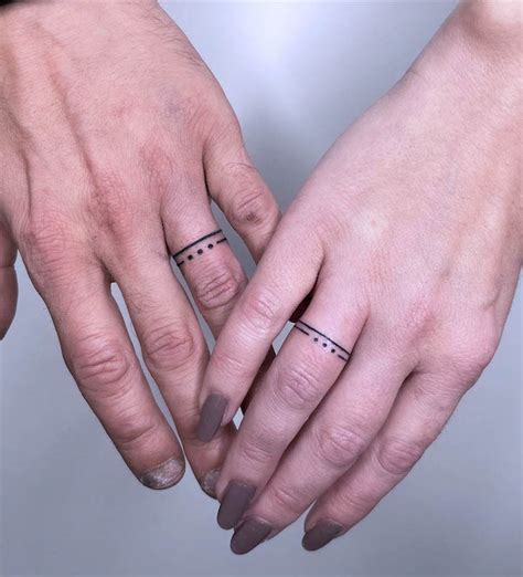 Simple Wedding Band Tattoos Bronctattooaus Com