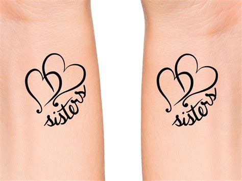 Sister Heart Tattoo