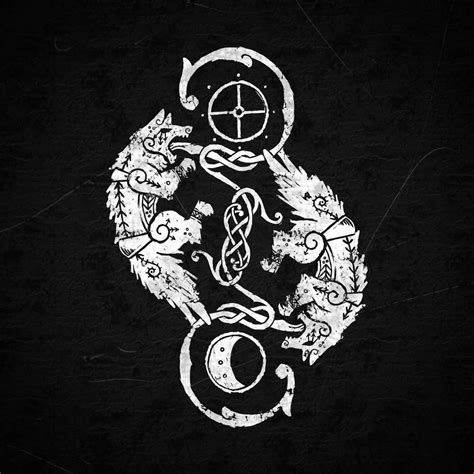 Skoll And Hati Tattoo Designs Design Talk