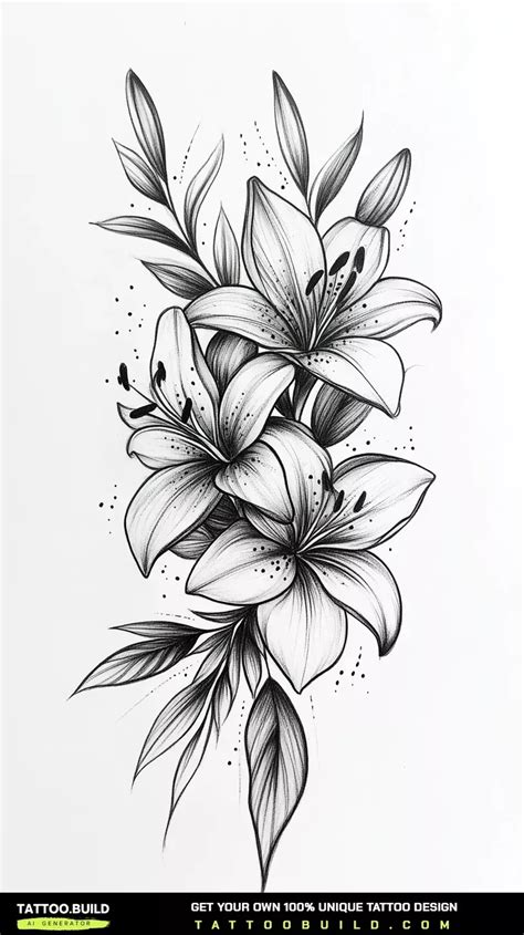 Sophisticated Lily Tattoo Designs In 2024 Lily Tattoo Design Lily