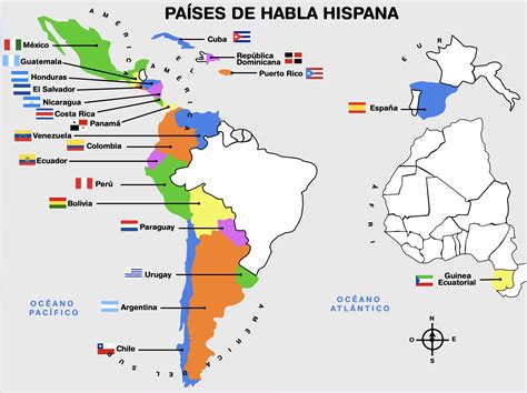 Spanish Speaking Countries Map: Discover the Americas in Spanish