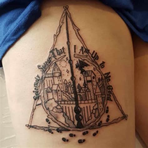 Tattoo Design Harry Potter Deathly Hallows Symbol Style Realism