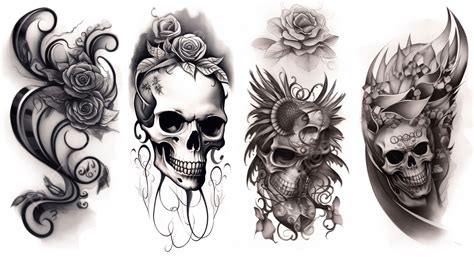 Tattoo Designs Of Skulls On Paper Tattoo Designs Of Skulls On Paper