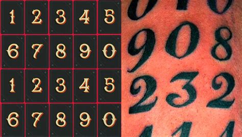 Tattoo Designs With Numbers