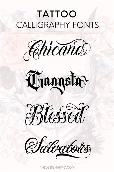 Tattoo Lettering Fonts Tattoo Lettering Fonts