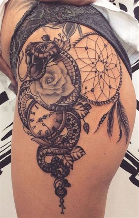 Tattoo On Thigh And Hip Tattoo Style Trends