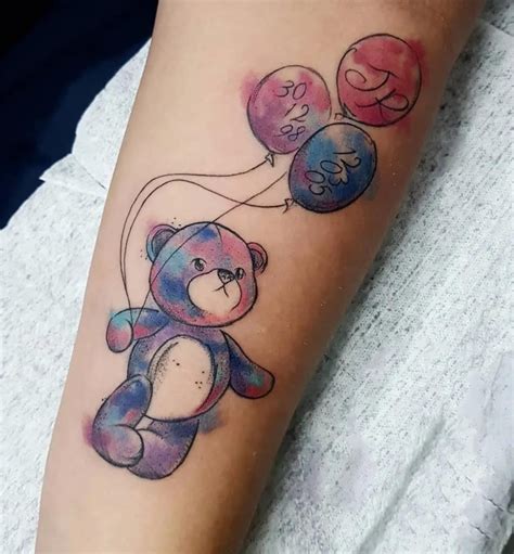 Tattoo Teddy Bear Design