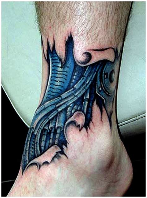 Tearing Skin Tattoo