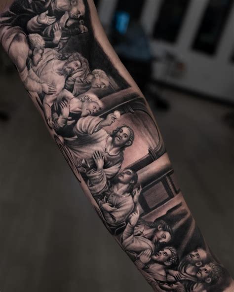 The Last Supper Tattoo Arm