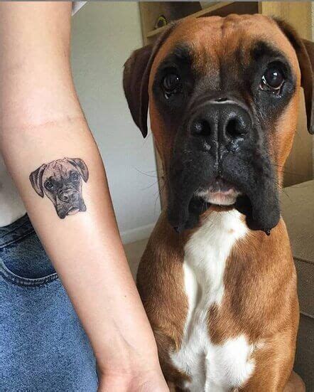 Top 45 Best Boxer Dog Tattoo Ideas And Designs The Dogman