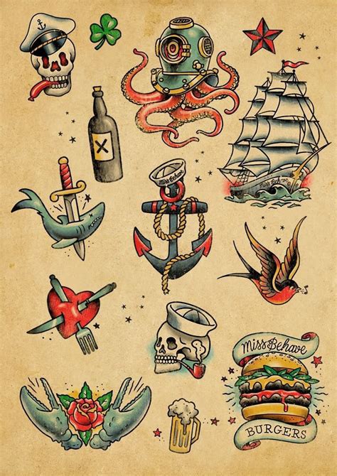 Traditional Pirate Tattoos Designs