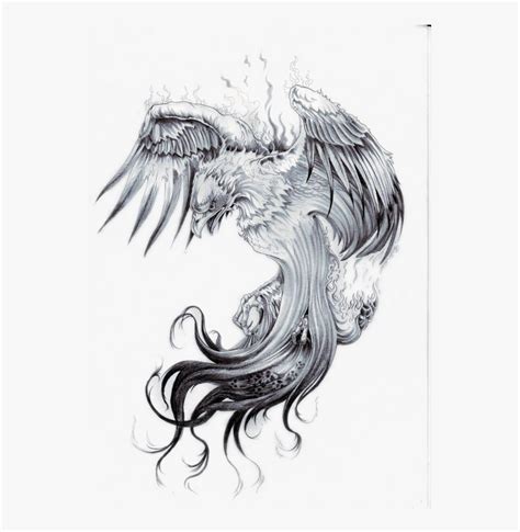 Transparent Chest Tattoo Png Realistic Phoenix Tattoo Designs Png