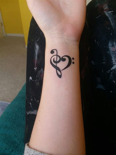 Treble Clef Tattoo Designs