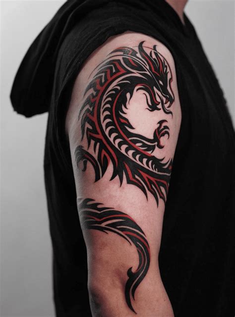 Tribal Chinese Dragon Tattoos Tribal Chinese Dragon Tattoos