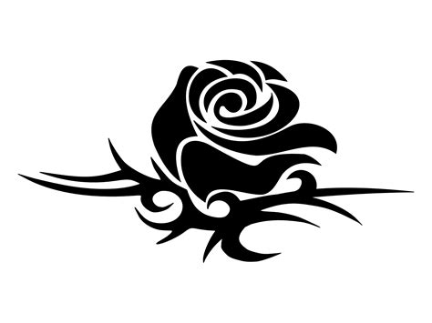 Tribal Rose Tattoo