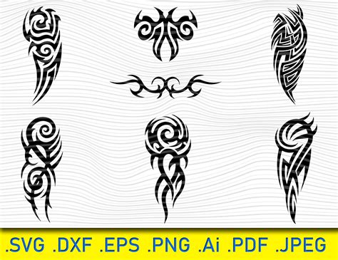 Tribal Tattoo Svg Tattoo Svg Tattoo Pattern Svg Tattoo Ornament Svg