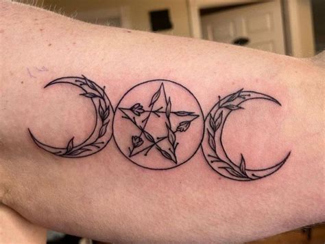 Triple Moon Tattoo Designs