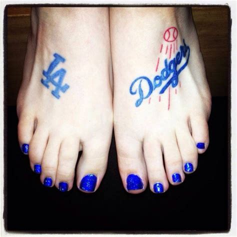 True Fan Dodgers Girl Dodgers Los Angeles Dodgers Tattoo