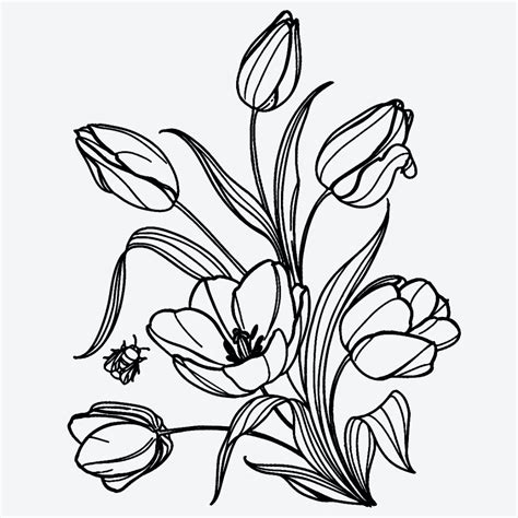 Tulip Flow Semi Permanent Tattoo Lasts 1 2 Weeks Painless And Easy To Apply Organic Ink Browse More Or Create Your Own Inkbox Semi Permanent Tattoos