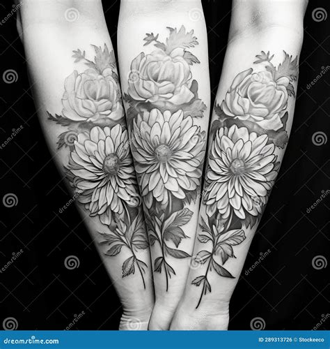 Unique Black And White Flower Tattoos Unique Black And White Flower Tattoos