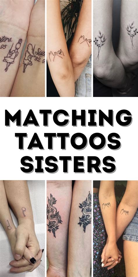 Unique Matching Tattoos For Sisters