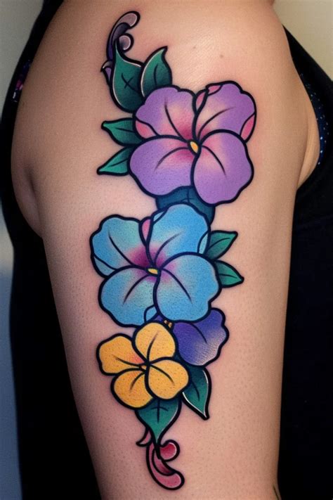 Unleash Your Ink Master Skills With Our Hawaiian Flower Tattoo Craft Set Economical Exceptional A Hawaiian Flower Tattoos Flower Tattoo Designs Flower Tattoo