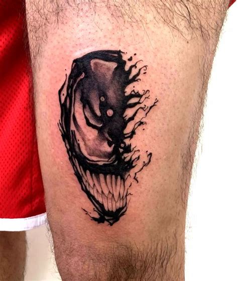 Venom Stomach Tattoo Character