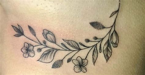 Vine With Flowers Tattoo Design At James Capers Blog