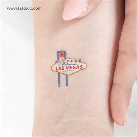 Welcome To Las Vegas Sign Temporary Tattoo Set Of 3 Etsy Welcome To Las Vegas Sign Temporary Tattoo Set Of 3 Etsy