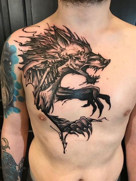 Werewolf By Chuck Day At 9 Dot Studios Burlington Ia R Tattoos