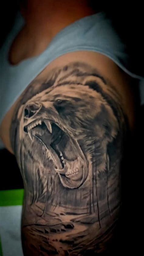 Werewolf Theme Half Sleeve Done In One Session Tattoo Tattooartist Tattoostyle Tattoos Tattooshop Tattooideas Tattooist Tattoodesign Tattooed Blackandgrey Blackandgreytattoo Blackandgreyrealism Realism Realismtattoos Realistic Realism