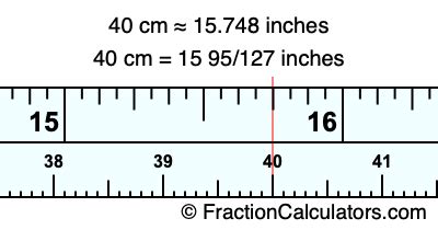Convert 40 cm to Inches: Quick, Accurate Guide!