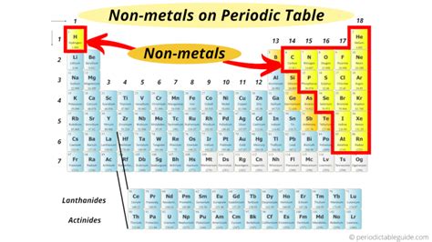 Discovering Nonmetals: Their Spot on the Periodic Table