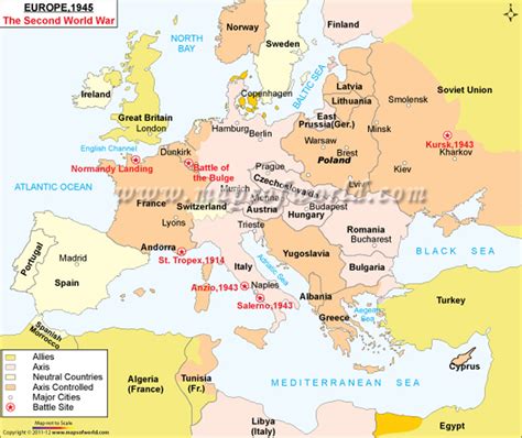 World War 2 Europe Map: Unveiling Key Battle Zones